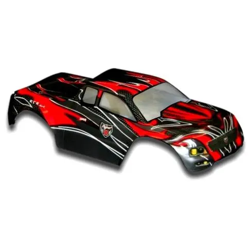 1/10 Truck Body Red/Black 1