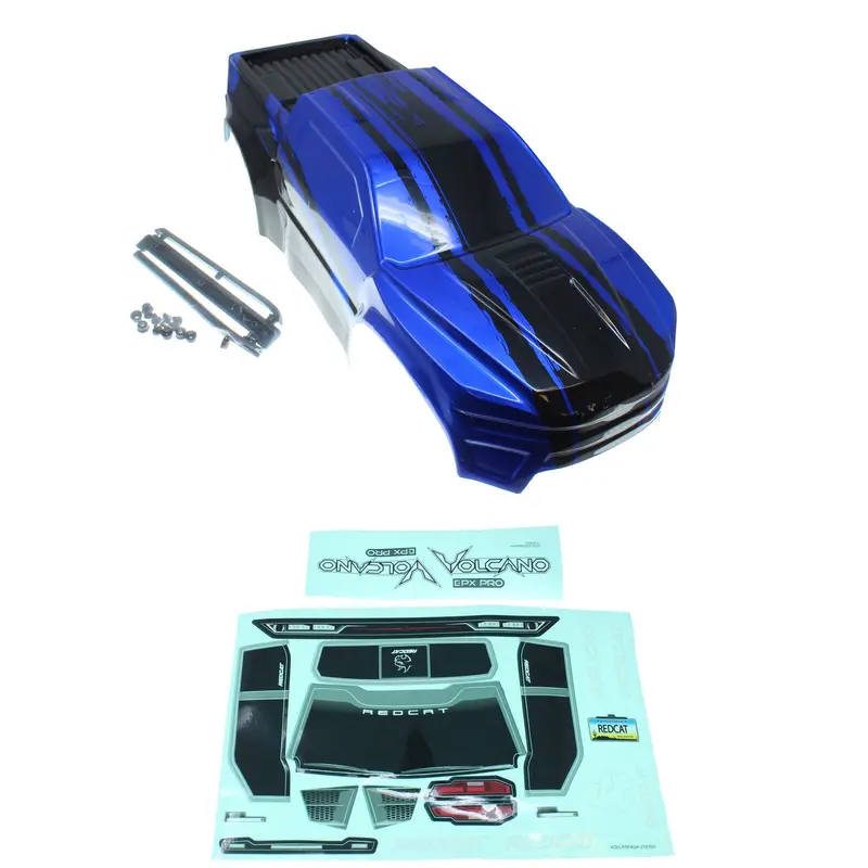 1/10 Truck Body With Roof Skids And Spoiler (Blue) (1Pc) 1