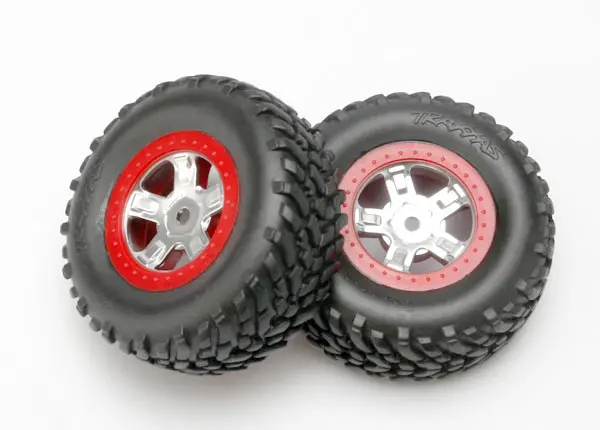 1/16 Slash Wheels/Tires Red 1