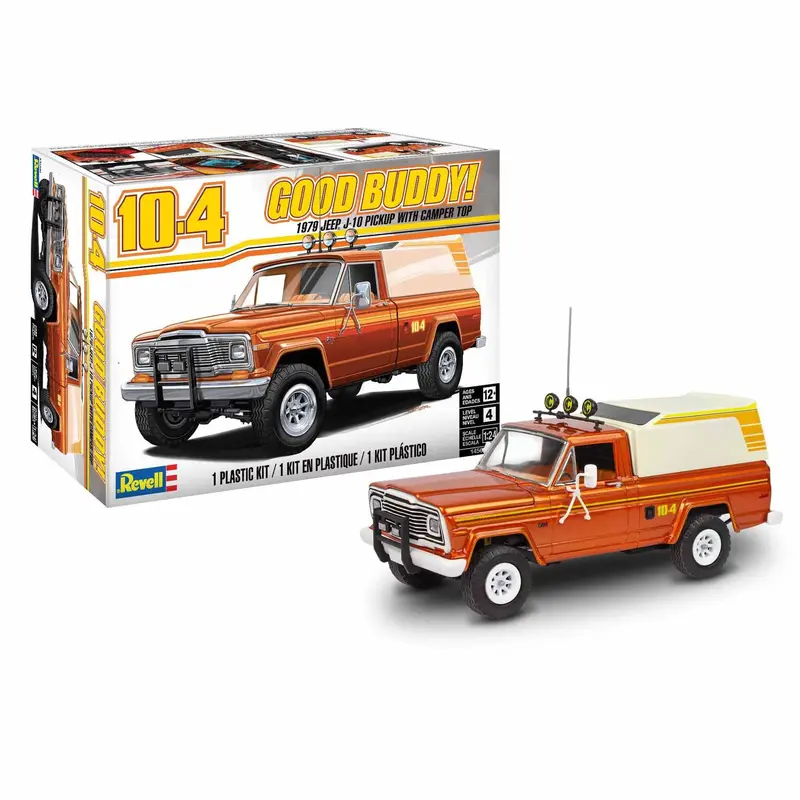 1/24 1979 Jeep J-10 Pickup With Camper Top Model Kit 1