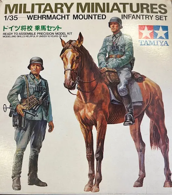 1 /35 Scale Military Miniatures - Wehrmacht Mounted Infantry Set 1