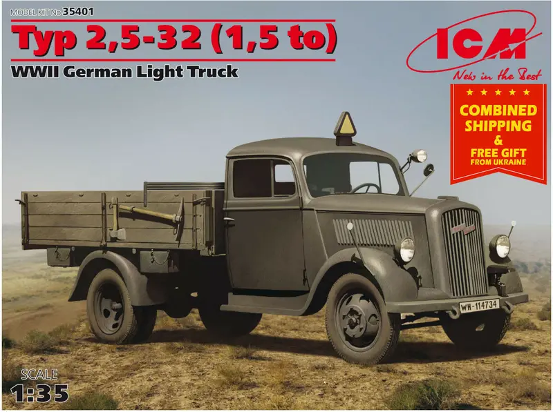 1/35 Type 2,5-32 Wwii German Light Truck 1