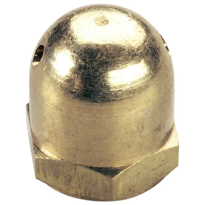 1/4-28 Brass Heavy Spinner Nut 1