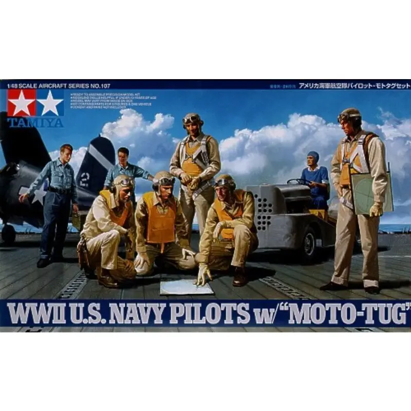 1/48-Wwii U.S. Navy Pilots W/ "Moto-Tug" 1
