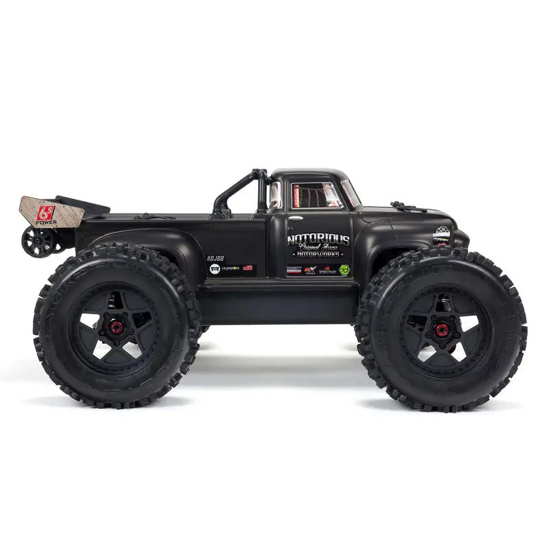 1/8 Notorious 6S V5 4Wd Blx Stunt Truck With Spektrum Firma Rtr, Black 2