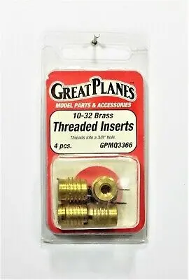 10-32 Brass Threaded Inserts 1