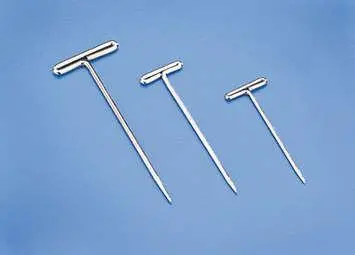 100 Nickel Plated T-Pins Small 1" Long 1