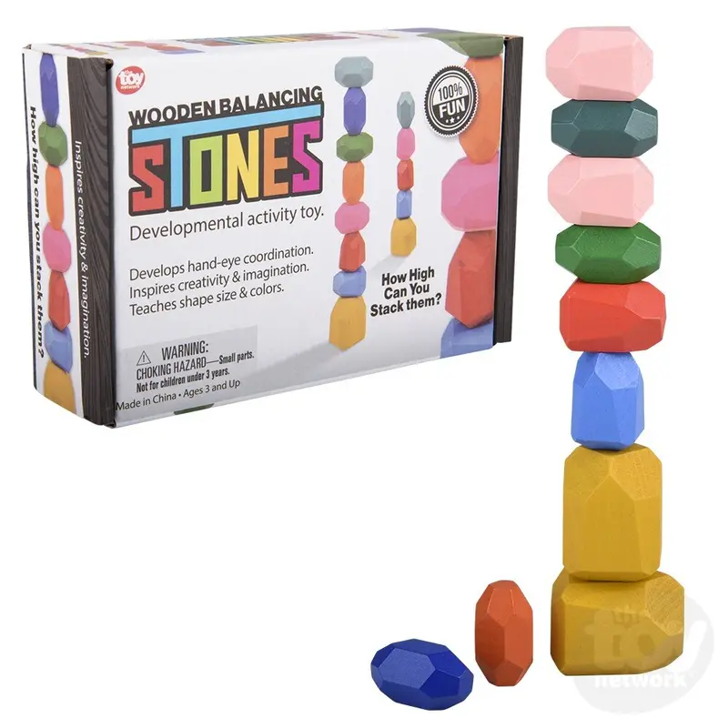 10Pcs Wooden Balancing Stones 1