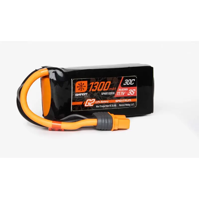 11.1V 1300Mah 3S 30C Smart G2 Lipo Battery: Ic3 1