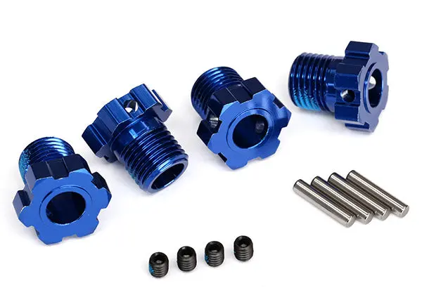 17Mm Splined Wheel Hubs Blue Aluminium 1