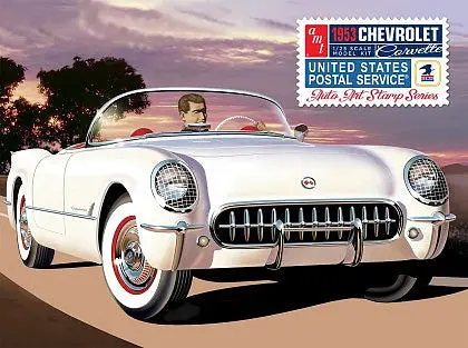 1953 Chevy Corvette Usps Stamps Series- 1/25 Scale 1