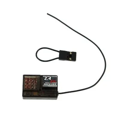 2.4Ghz Receiver (Red Pcb) - No Bind Plug (Compatible With E775 And 3Ch-24Ghz-Radio Only) 1