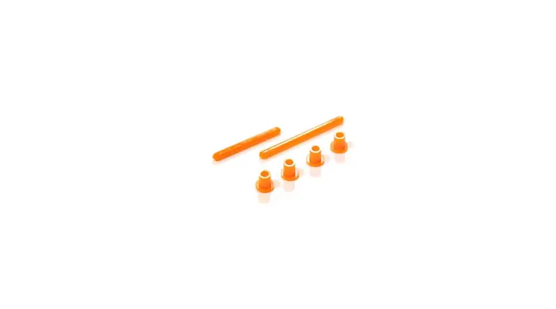 2 Wing Hold Down Rods W/Caps Aer/Abc 1