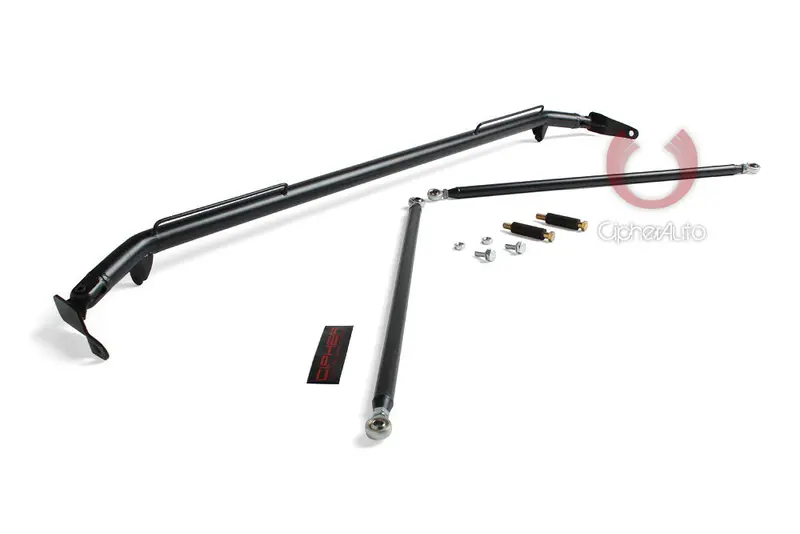 2008-2023 Dodge Challenger Cipher Racing Black Coating Custom Harness Bar 1