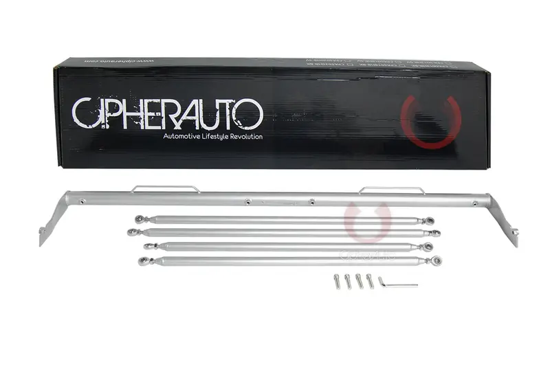 2009-2015 Cts 4-Door Sedan Cipher Racing Silver Coating Harness Bar 1