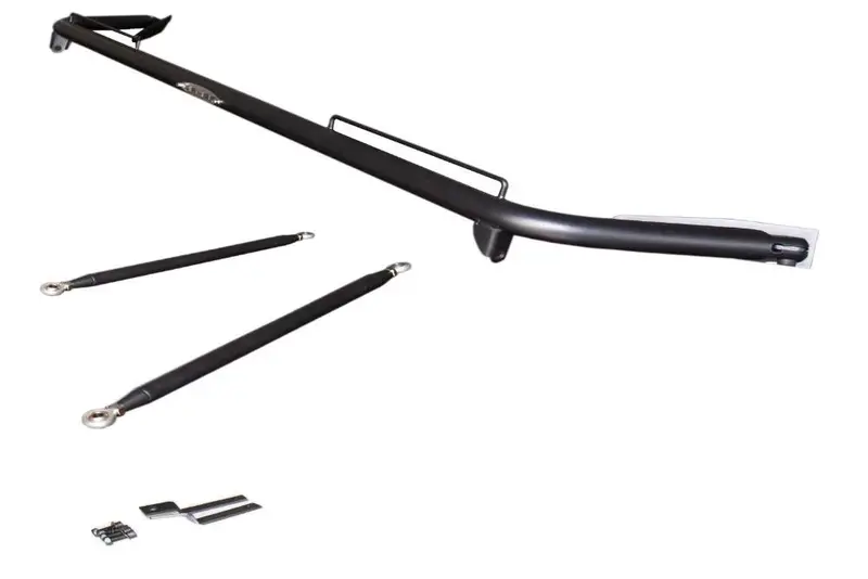 2011-2014 Dodge Charger Cipher Racing Black Powdercoated Custom Harness Bar 1