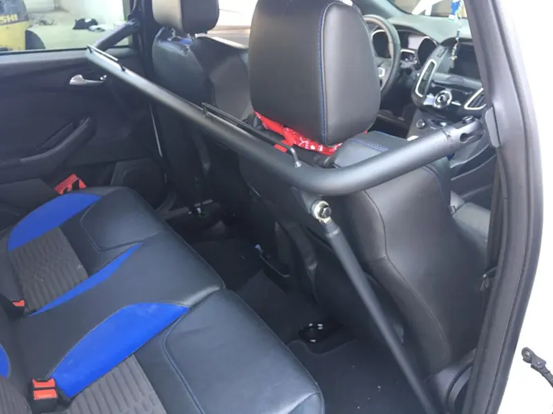 2011-2018 Ford Focus Cipher Racing Black Coating Harness Bar 50+" 1