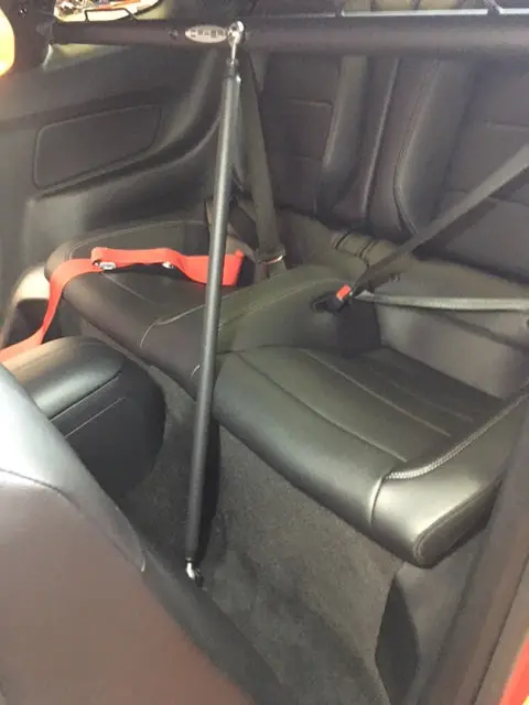 2015-2024 Ford Mustang Cipher Racing Black Performance Harness Bar - 2