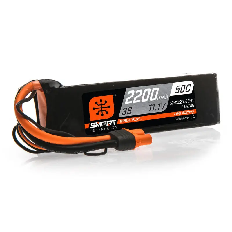 2200Mah 3S 11.1V 50C Smart Lipo Battery; Ic3 1