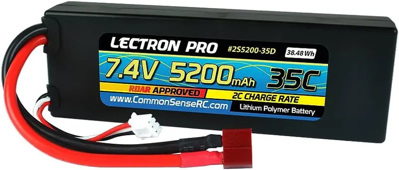 2S 7.4V 5200Mah 100C, Deans - Lipo Battery 1