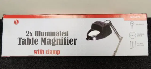 2X Table Magnifier With Clamp 1