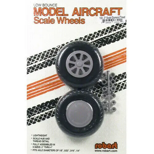 3" Airplane Wheels (2) 1