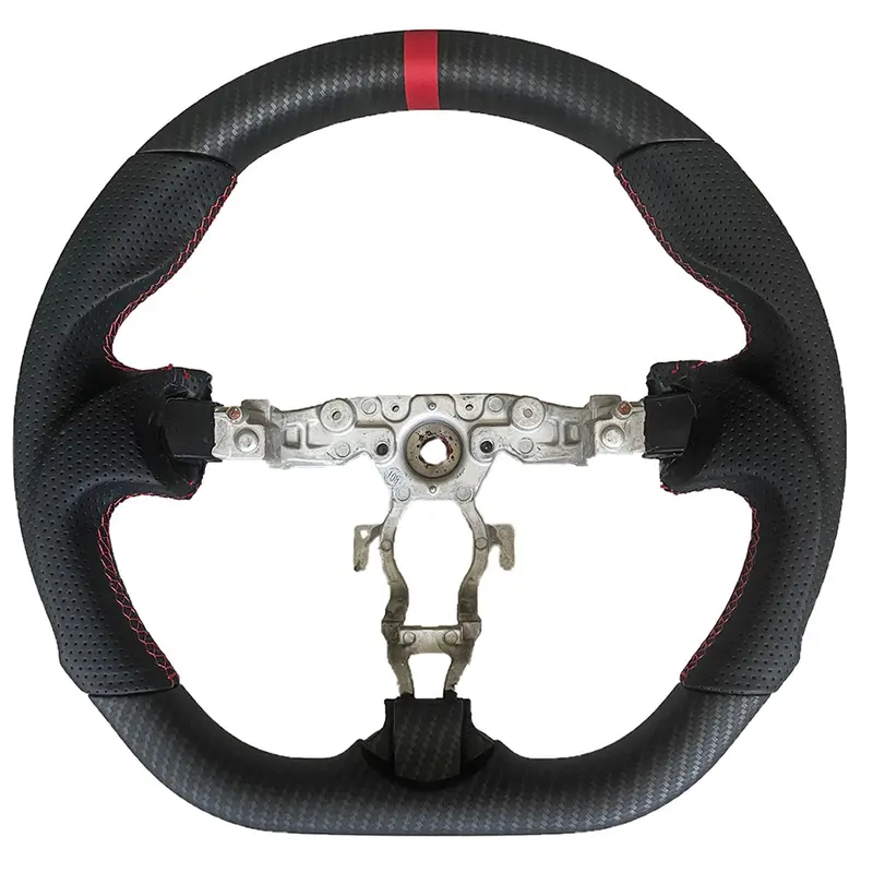 370Z 09'-20' Hydro Matte Red Steering Wheel 1