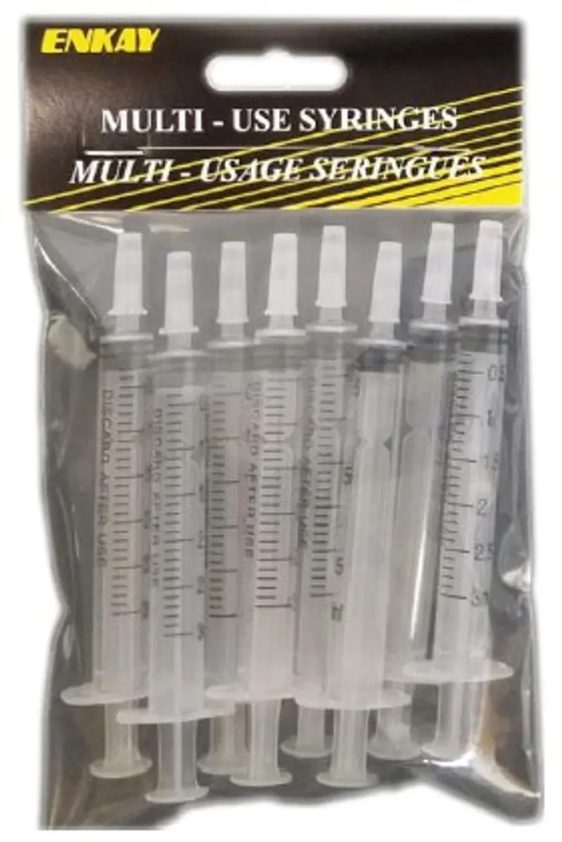 3Ml Multi-Use Straight Tip Syringes (8) 1