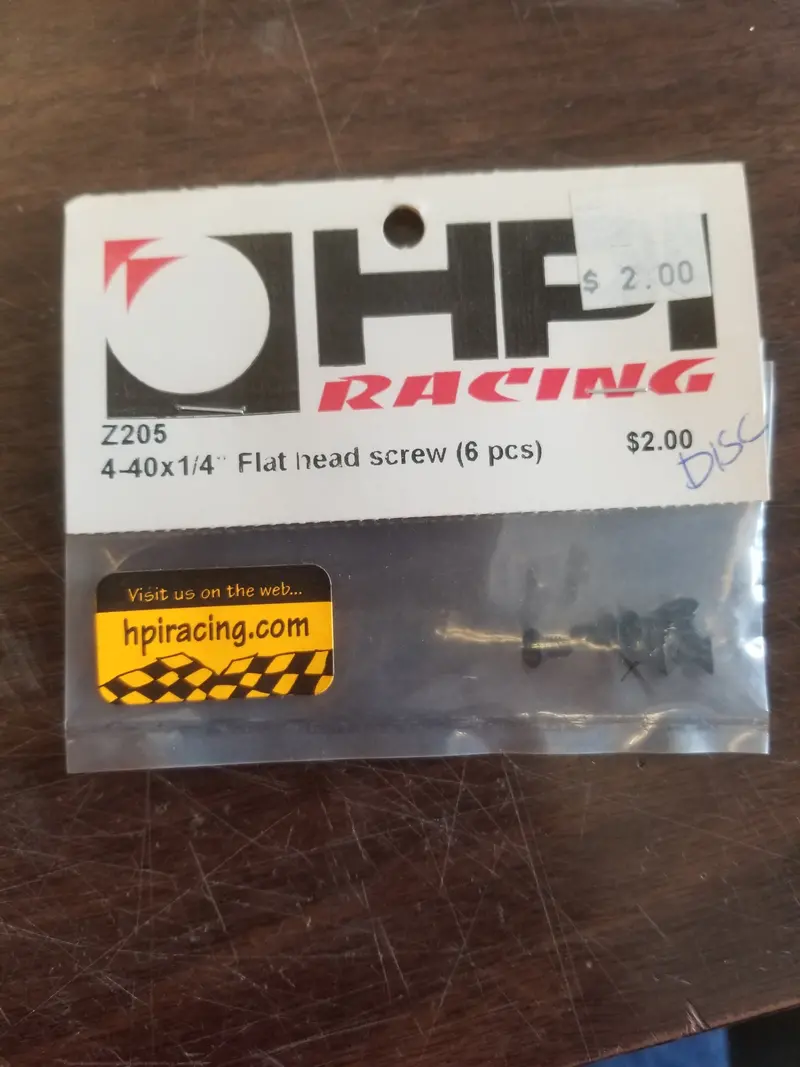 4-40X1/4" Flat Head Screw (6Pcs) 1