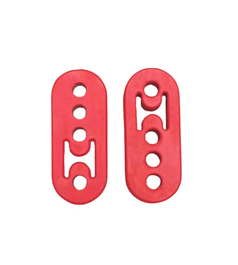 4-Hole Exhaust Hanger Bushing Muffler Mount Polyurethane 2Pc 1