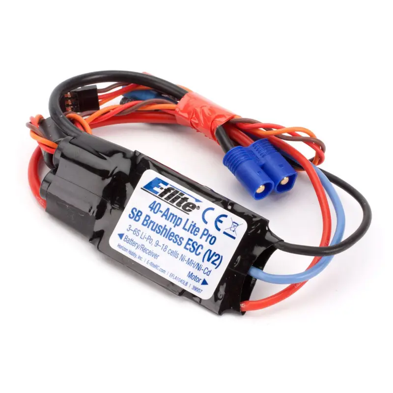 40-Amp Lite Pro Switch-Mode Bec Brushless Esc (V2) 1