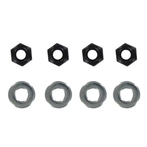 4Mm Lock Nut W/ Washers- 4Pcs 1