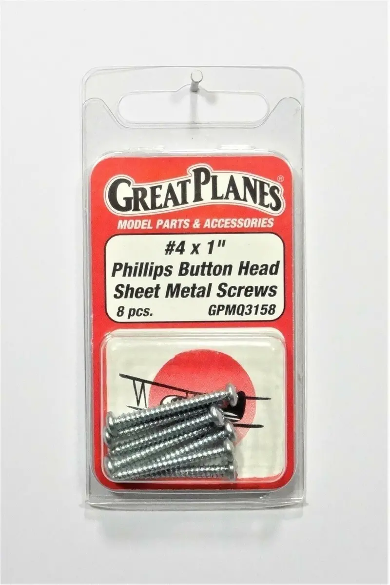 4X1" Phillips Button Head Sheet Metal Screws 1