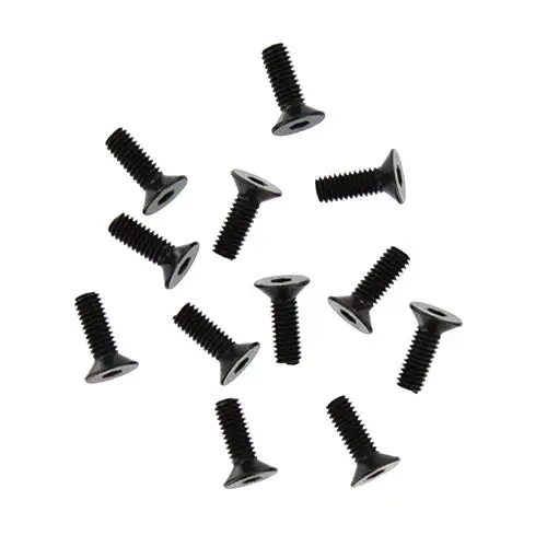 4X12mm Countersunk Hex Machine Thread Screws (12Pcs) 1