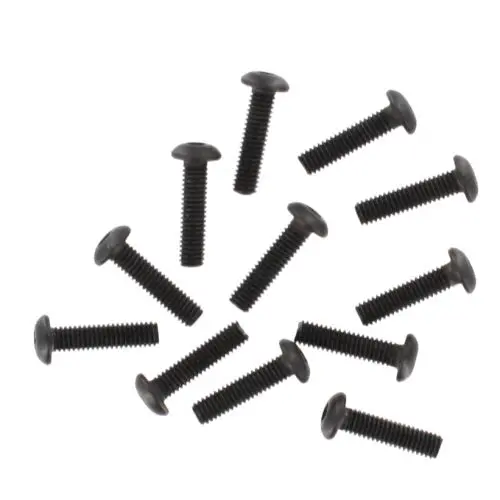 4X16mm Button Head Hex Machine Thread Screws (12Pcs) 1