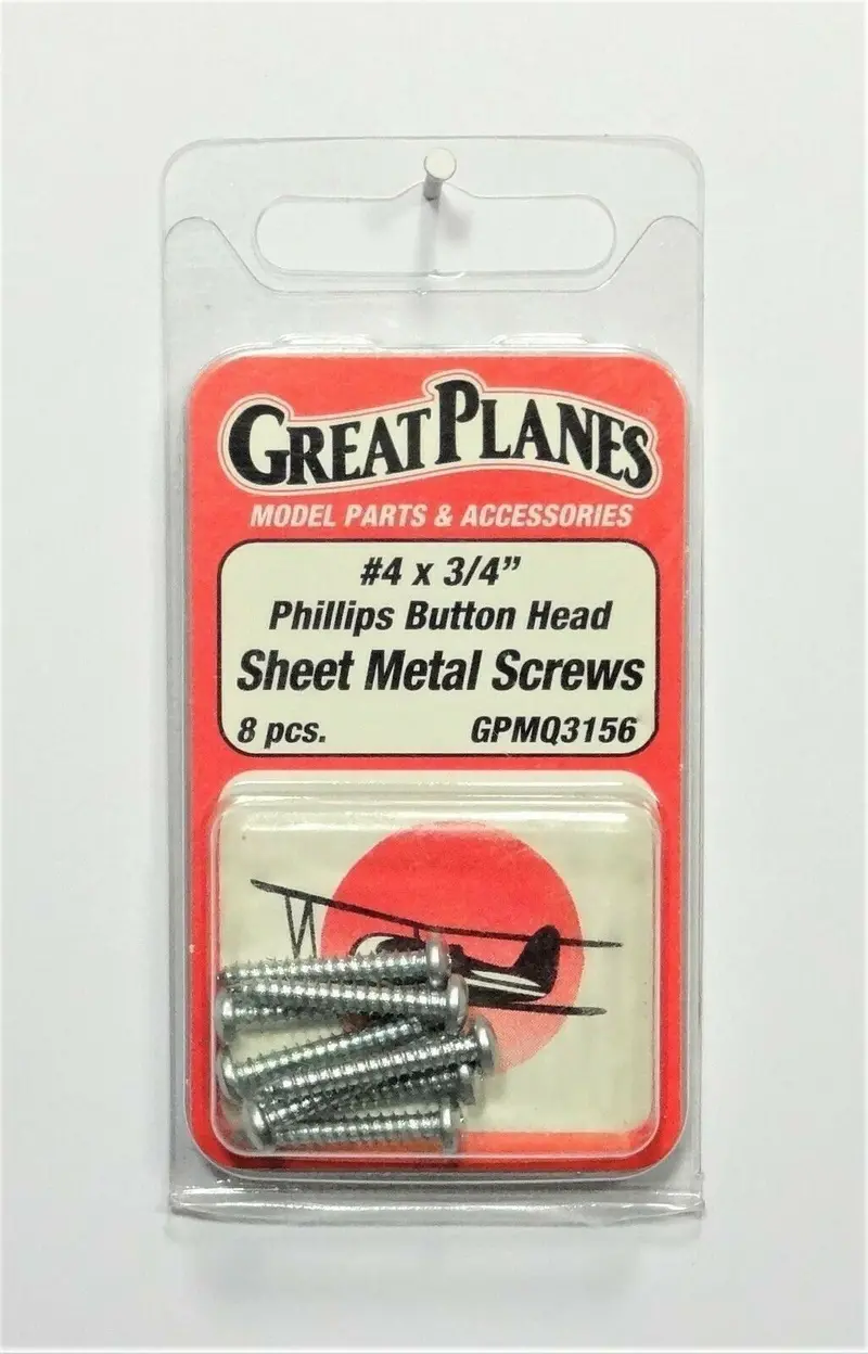 4X3/4" Phillips Button Head Sheet Metal Screws 1