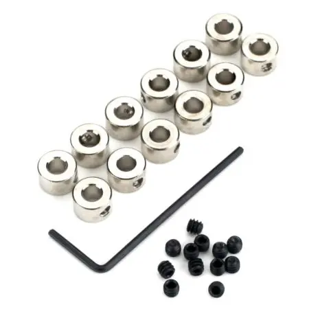5/32" Plated Brass Dura Collars 1