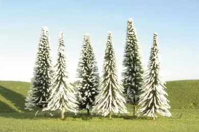 5"-6" Pine Trees W/ Snow 1