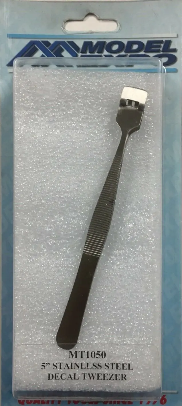 5" Stainless Steel Decal Tweezer 1