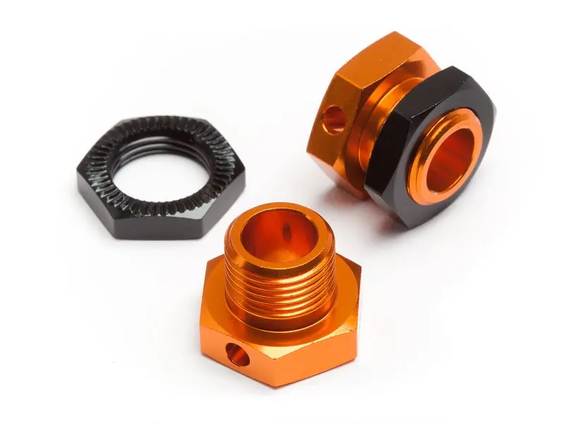 5Mm Hex Wheel Adapters Trophy Buggy (Orange/Black) 1
