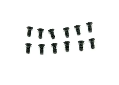 5X12mm Countersunk Hex Machine Thread Screws (12Pcs) 1