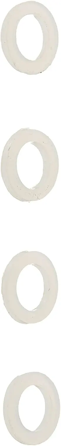 5X8x1mm White Plastic Washers (10) 1