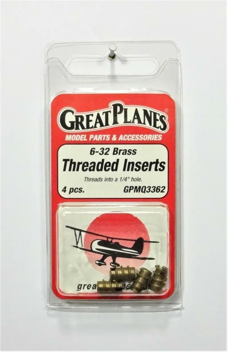 6-32 Brass Threaded Inserts 1