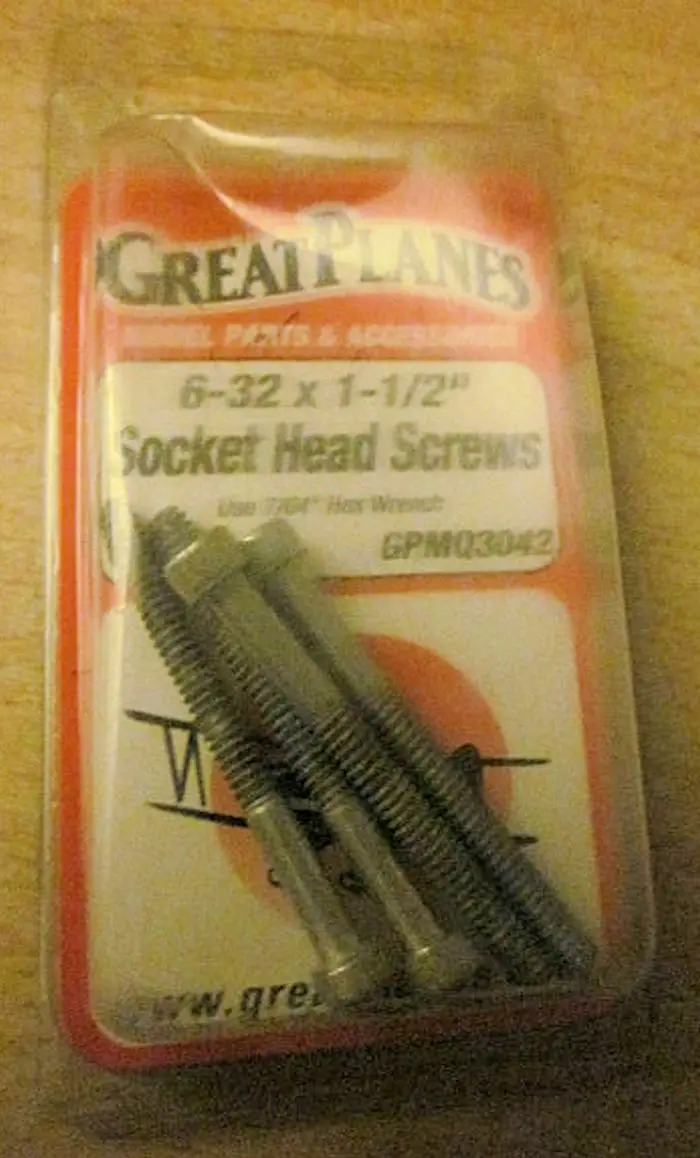 6-32X 1-1/2" Socket Head Screws 1
