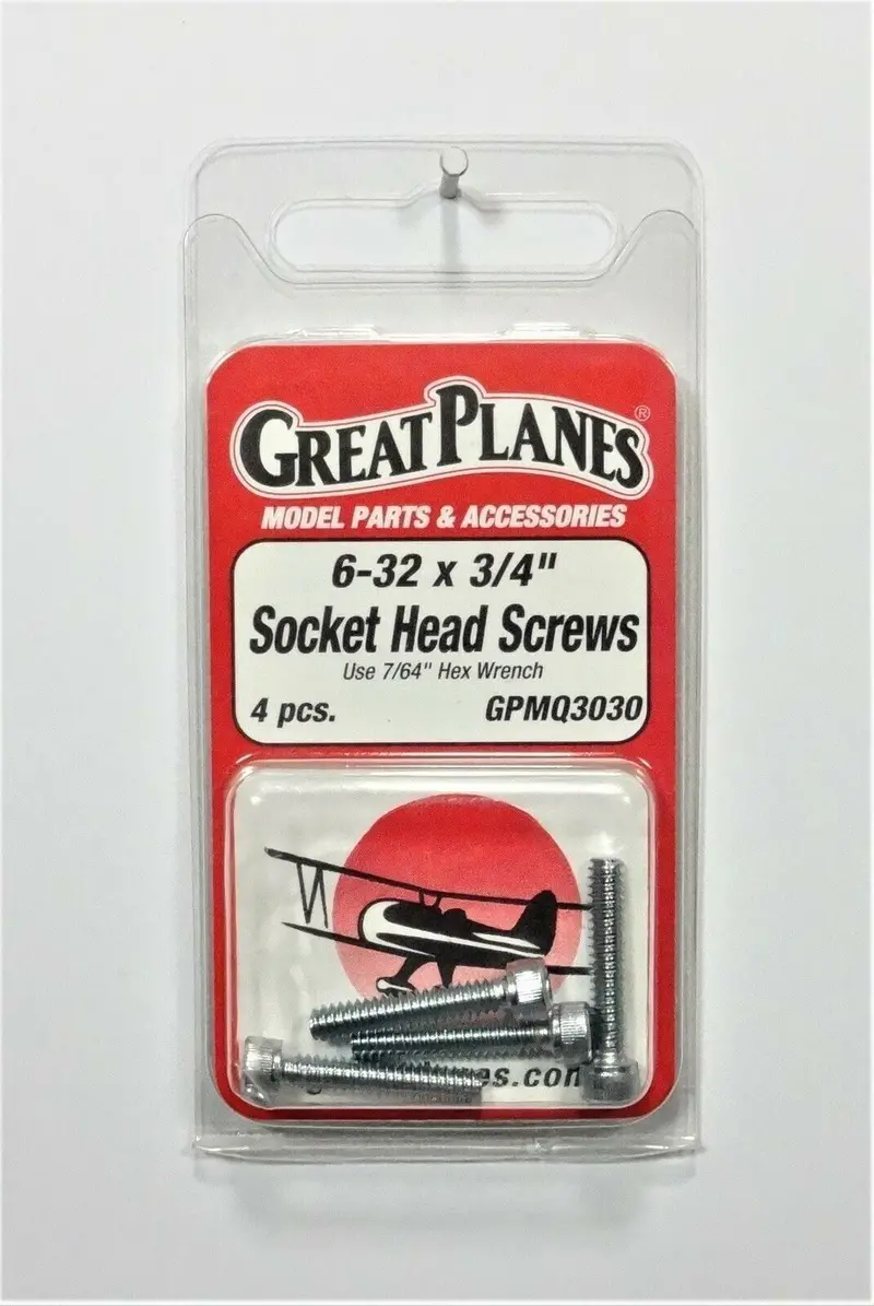 6-32X3/4" Socket Head Screws 1