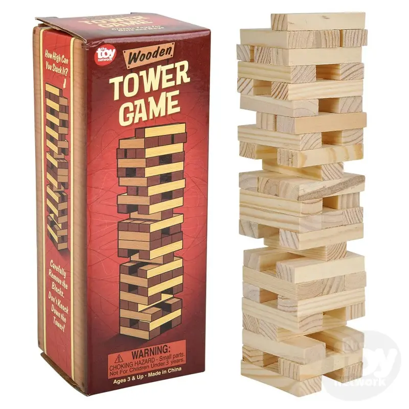 6" Wooden Tower Game 1