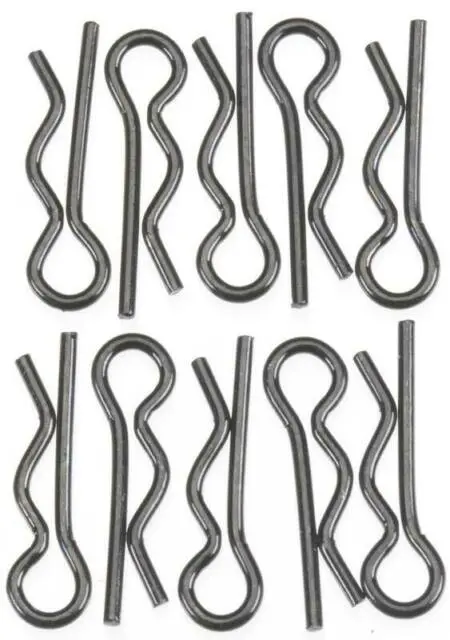 6Mm Body Clip Black 10 Pcs 1