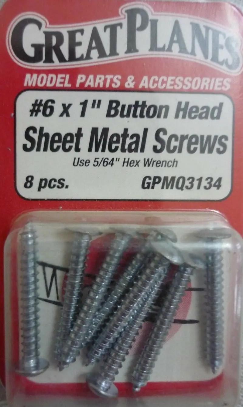 6X1 Button Head Sheet Metal Screws 1