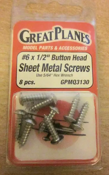 6X3/4 Button Head Sheet Metal Screws 1