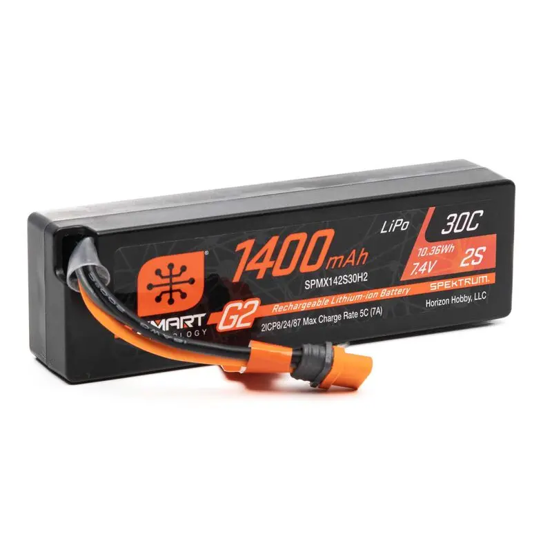 7.4V 1400Mah 2S 30C Smart G2 Lipo Battery: Ic2 1